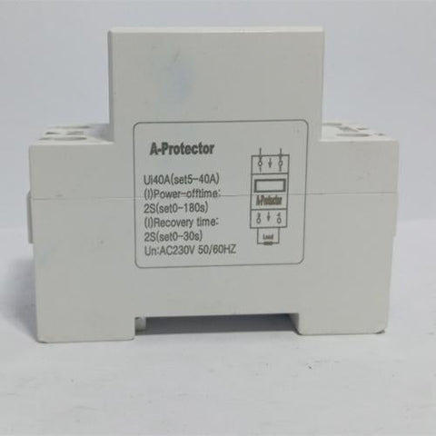 40A 230V Adjustable Ampere Over Protector Relay Breaker with Current Protection in Pakistan