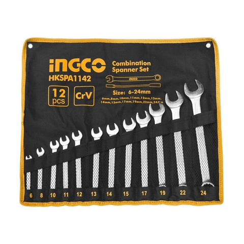 INGCO 12 Pcs Combination Spanner Set in Pakistan