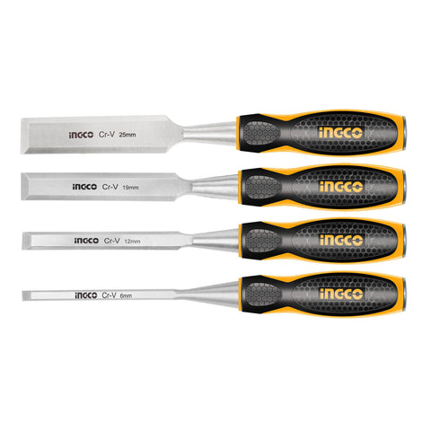 Ingco 4 Pcs wood chisel set Industrial HKTWC0401 in Pakistan