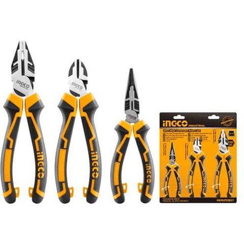 Ingco 3 Pcs High Leverage Pliers Set Industrial HKHLPS2831 in Pakistan