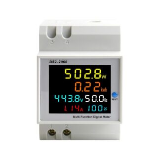 6-In-One Din Rail AC Monitor Voltage Current Power Factor Active KWH Electric Energy Frequency Meter in Pakistan