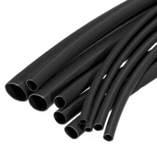 7mm HEAT SHRINK SLEEVE , HEAT SHRINK TUBING WRAP SLEEVES (Black)(5 Meter) - industryparts.pk