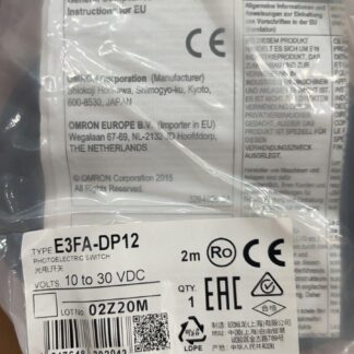 E3FA-DP12 Photoelectric Sensor in Pakistan - industryparts.pk