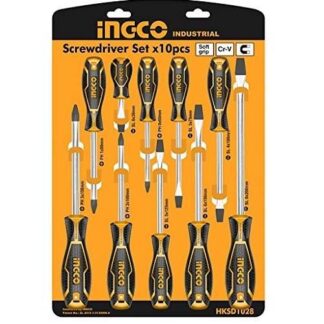 Ingco 10 Pcs screwdriver set HKSD1028 in Pakistan - industryparts.pk
